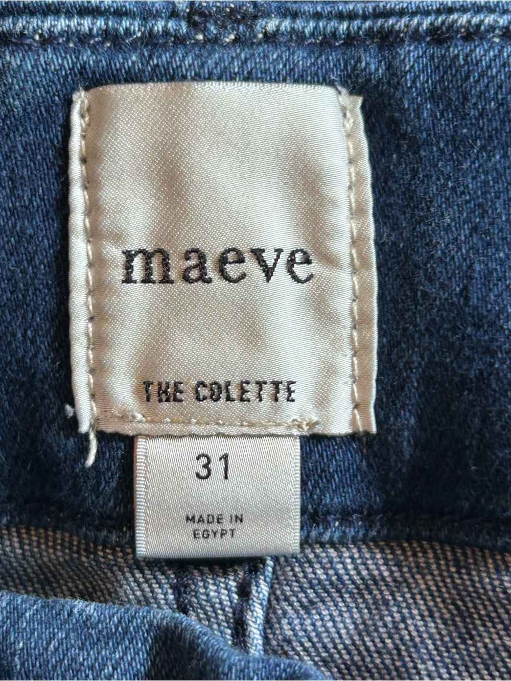 Anthropologie Maeve The Colette Wide Leg Crop Denim Jeans Size 31 26”inseam - Picture 7 of 8